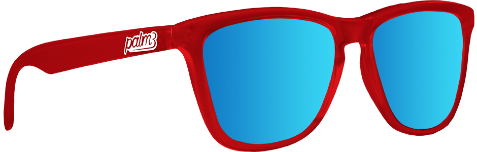 arctic red sky sunglasses