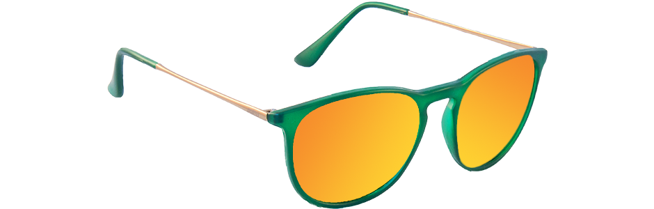 OBLIQUE ARCTIC GREEN SUNSET
