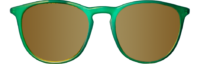 FRONT ARCTIC GREEN POLARIZED GOLD ROUND FRONT ARCTIC GREEN POLARIZED GOLD ROUND