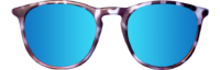FRONT BLACK TORTOISE POLARIZED SKY ROUND FRONT BLACK TORTOISE POLARIZED SKY ROUND